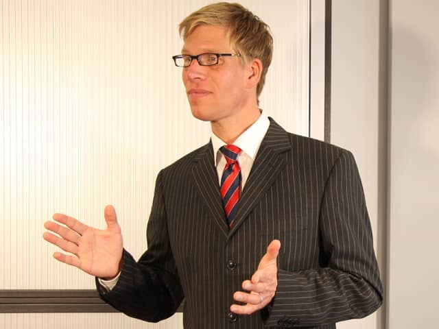 Redner referiert zu Vertrieb Redner zu Vertrieb erste Inspirationen